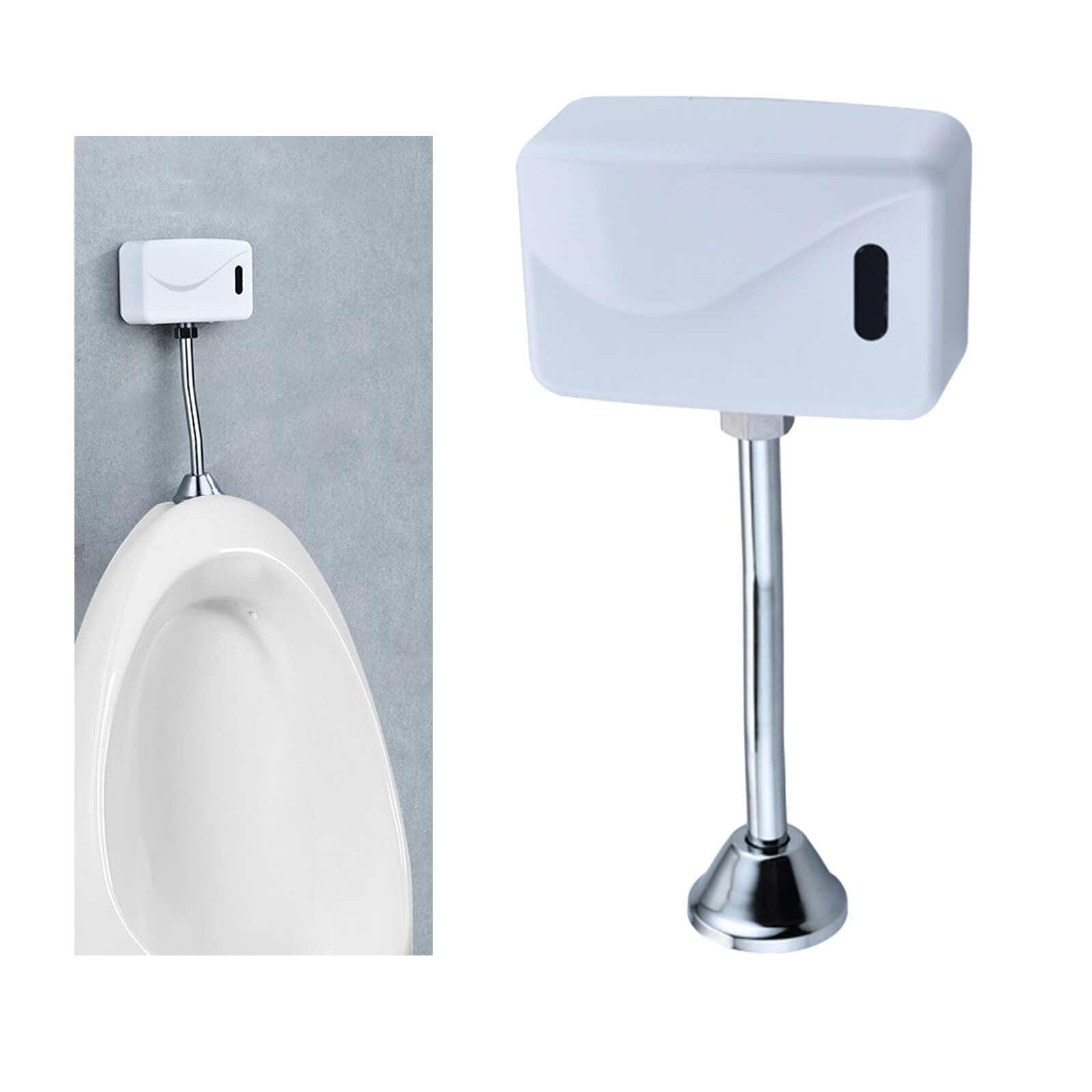 Blesiya Automatic Urinal Sensor Flush Valve Bathroom Faucet Tap Wall Mounted Men