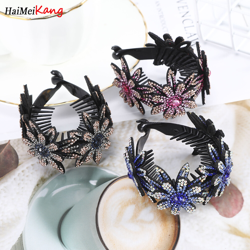1Pc Korea Fashion Rhinestone Color Hairpin Multi-size Hair Clips Hair Accessories Headband