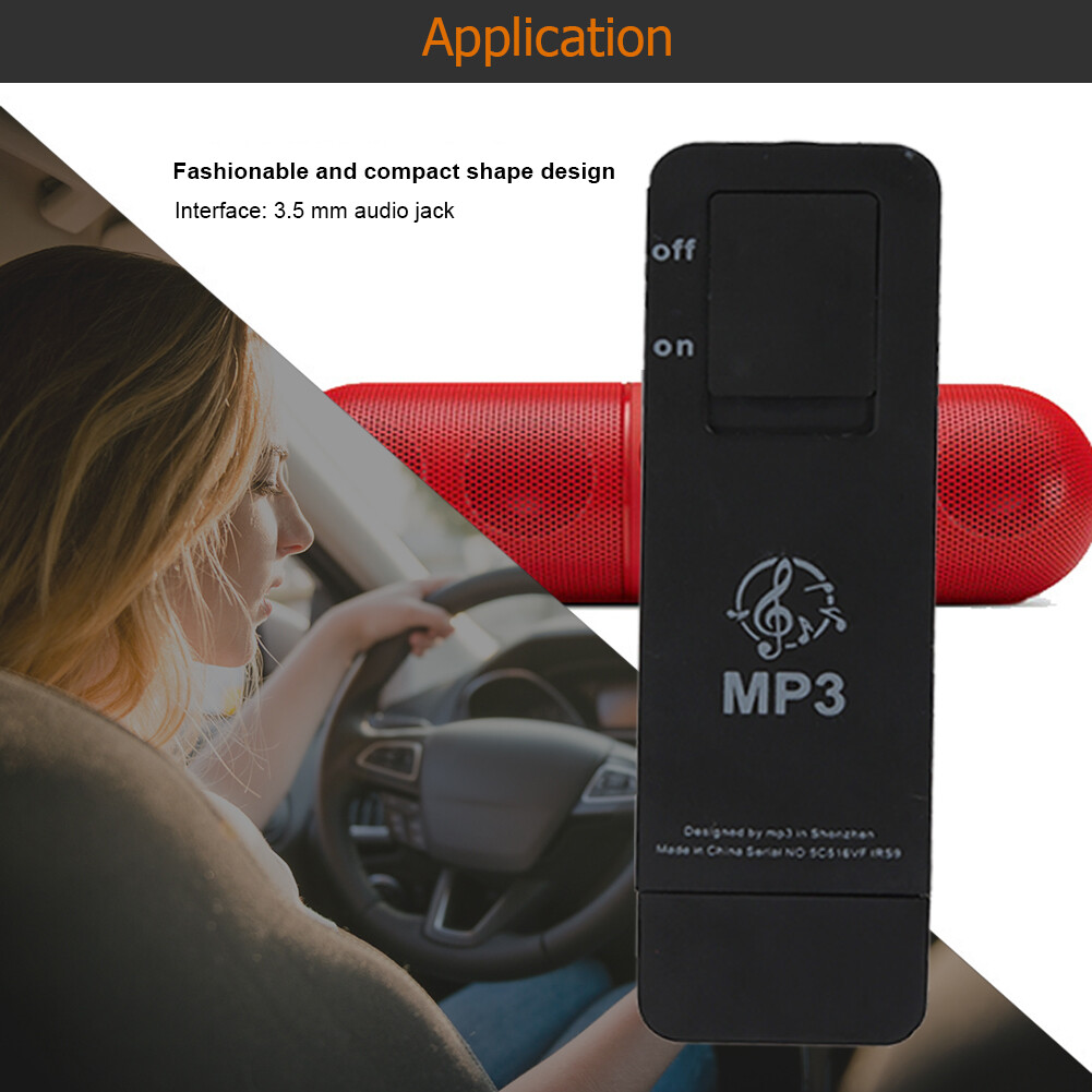 Portable Sport Music Player Lossless Sound Media MP3 Player Support 16GB TF Card with Lanyard