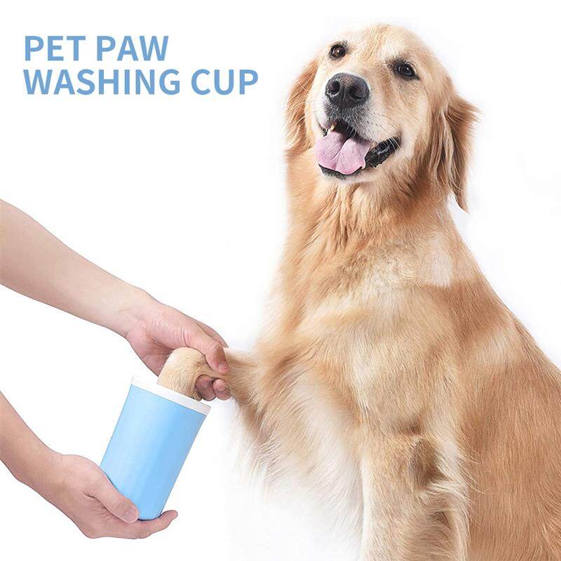 Outdoor Soft Foot Washer Pet Dog Paw Cleaner Cup Soft Clean Dog Paws One Click Manual Quick Feet Wash Cleaner