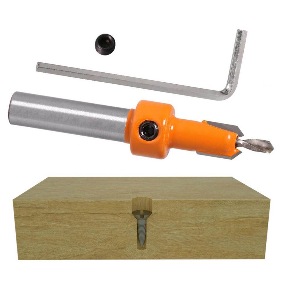 5 Cái Mũi Khoan Khoét Loe Miệng Bit Công Cụ Vạt Cạnh Làm Gỗ Mũi Soi Lỗ Gỗ Khoan Gỗ Làm Việc Bằng Nhựa
