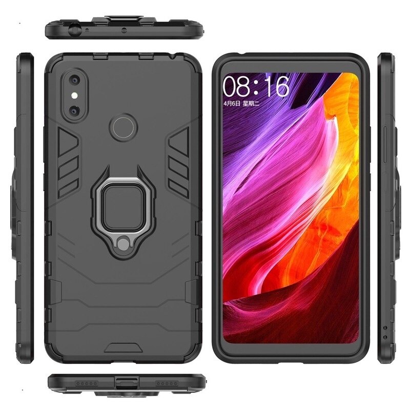 Topeka Ốp Lưng Xiaomi Mi Max 3, Vỏ Giáp Cứng Có Nhẫn Đứng Ốp Khung Mềm