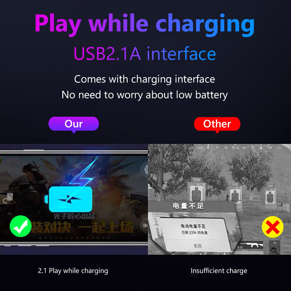 M1PRO Plug and Paly Gamepad Mobile Controller Gaming Keyboard and Mouse Adapter Converter Bluetooth-compatible 5.0 for Android IOS Phone for PUBG