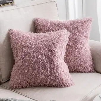 1pc 45x45cm Super Soft Faux Feather Cushion Covers Decorative Faux