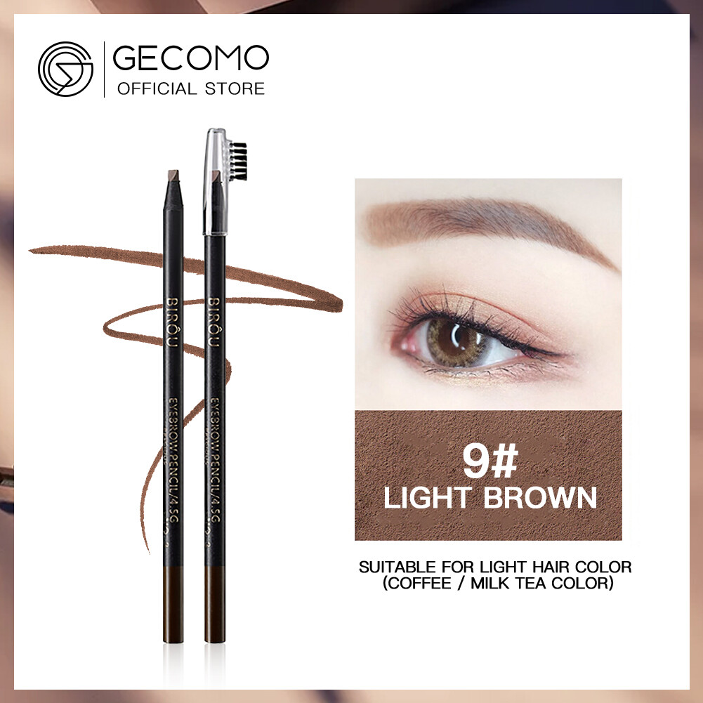 GECOMO Waterproof Eyebrow Pencil Long-Lasting Eye Brow Pen 7 Shades Cosmetics
