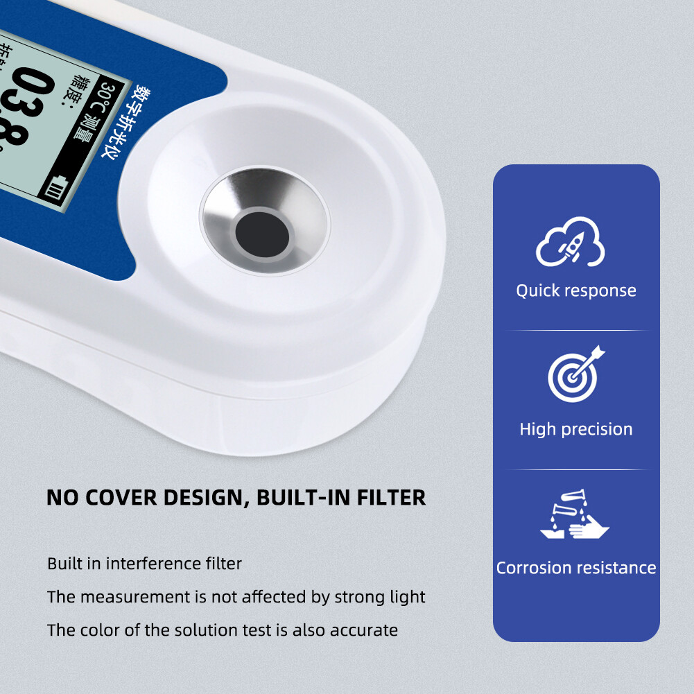 yieryi Brix Meter 0-32% Brix Sugar Refractive Index Refractometer Sugar Concentration High Precision Tester