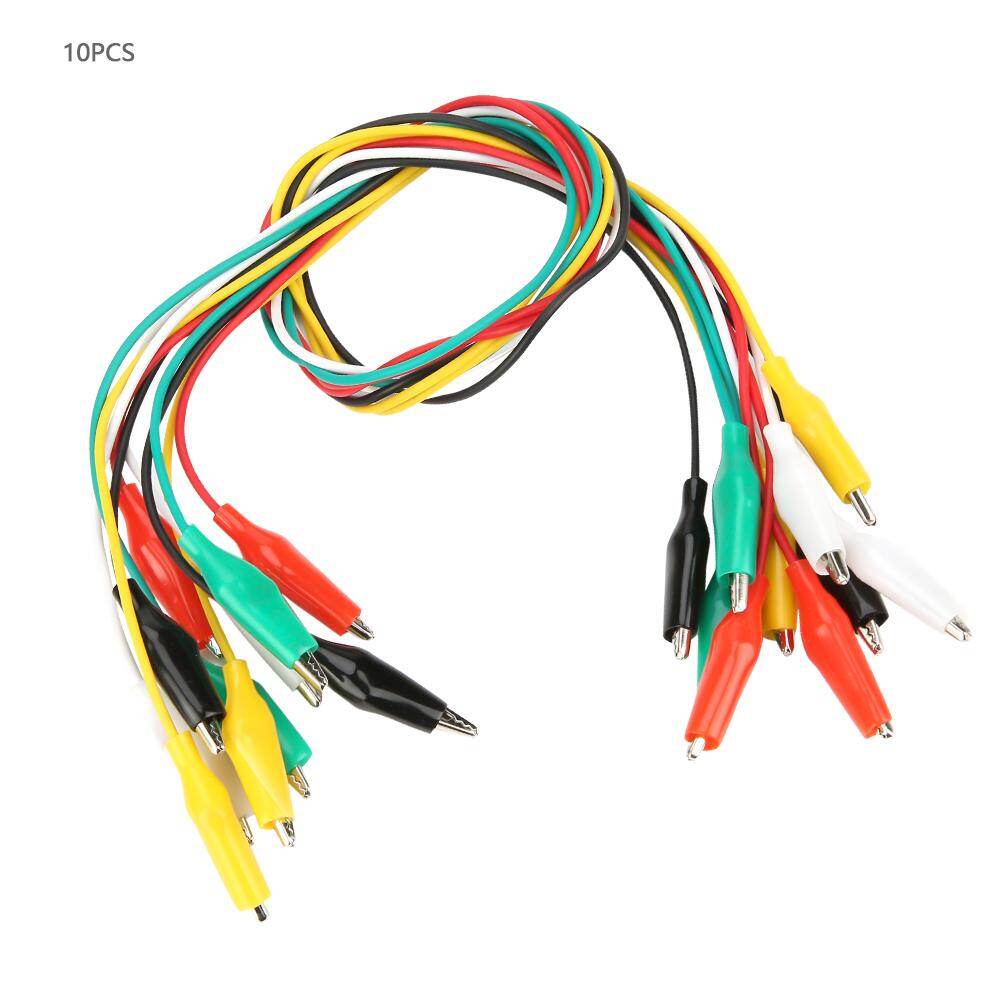 10pcs 50cm Crocodile Clip Number 35mm Double-ended Crocodile Clips Cable