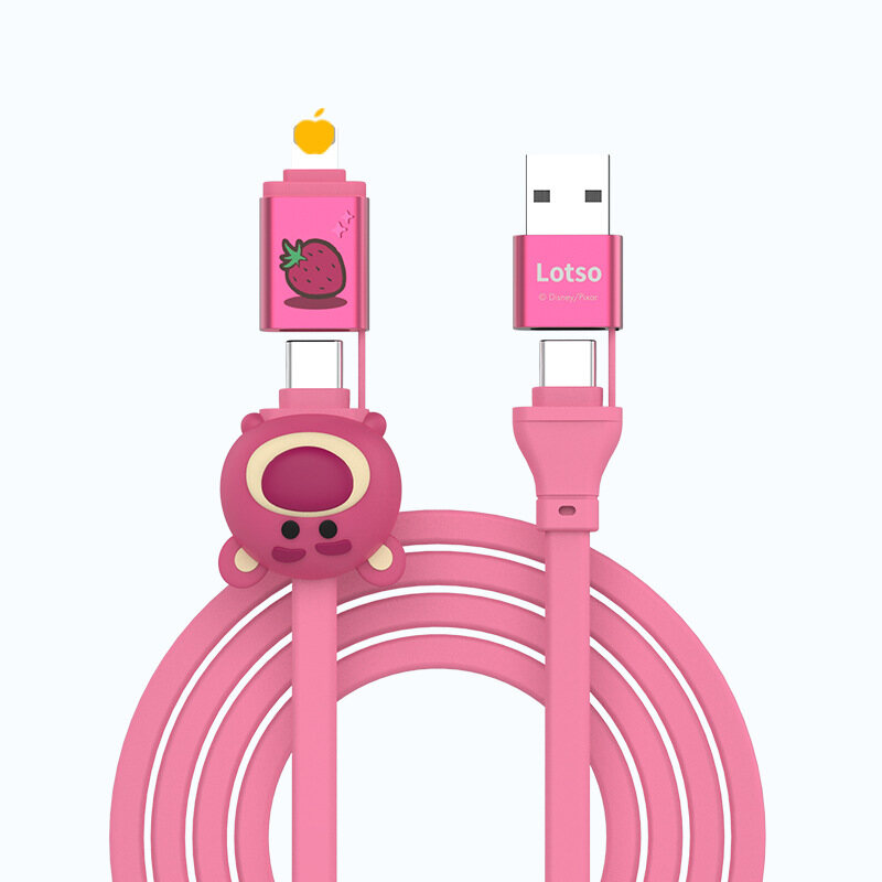 65w 100% authentic disney cable fast charging pd cable 20w type-c to lightning usb to lightning cable with data transmission usb cable type-c to type-c cables ly8
