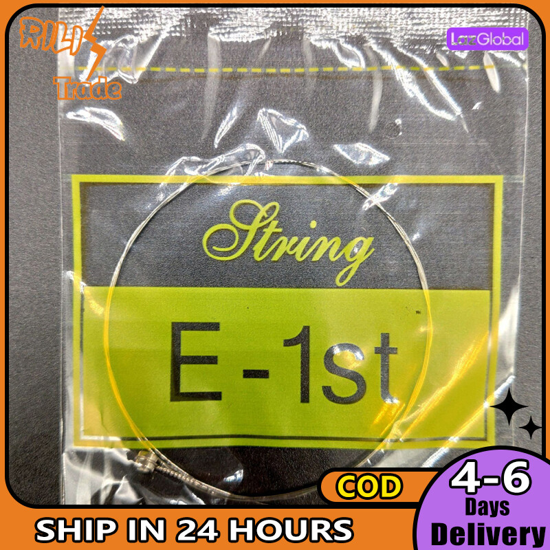 Acoustic Guitar Strings E-1st B-2nd G-3rd D-4th A-5th E-6th Single String Stainless Steel Wire Guitar Replacement Parts