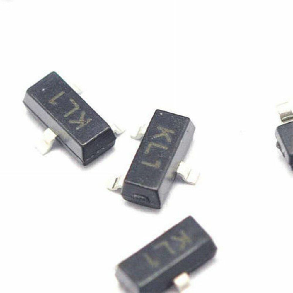 100pcs bat54 kl1 200ma 0.2a 30v sot-23 schottky barrier diodes smd transistor
