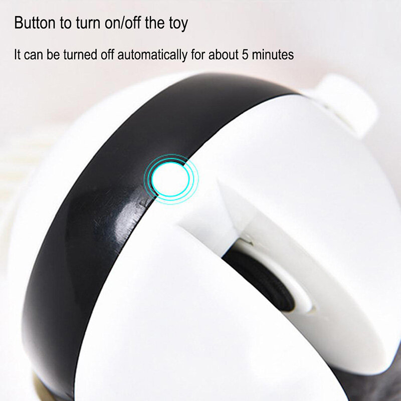 Funny Cat Toy Ball Automatic Teaser Stimulating Toys for Cats Interactive Electric Flutter Rotating Lifting Pet