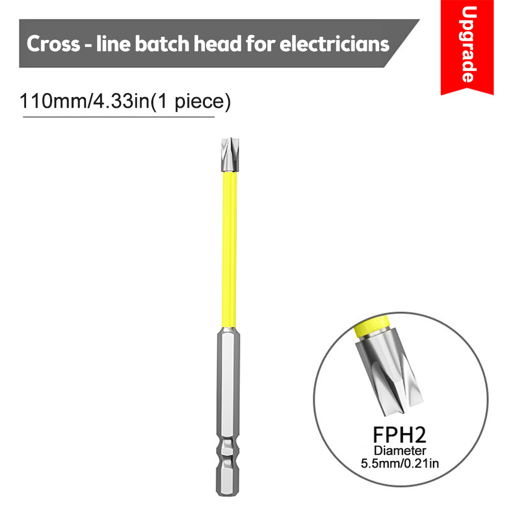 VOKTTA Expansion joint safety drill bit Cross screwdriver drill bit Hexagonal handle screwdriver drill bit