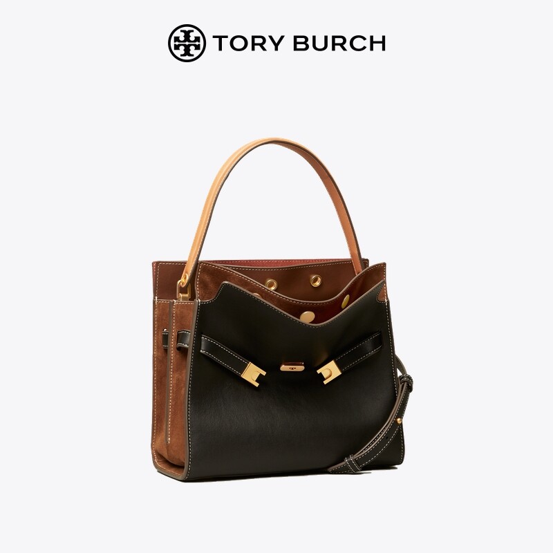 TORY BURCH DOUBLE LEE กระเป๋าสะพายไหล่เล็กกระเป๋าผู้หญิง 61302 ราคา 8,117 บาท*ส่งฟรี