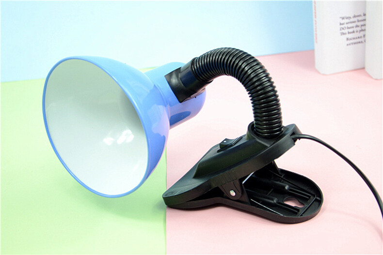 XMDS Led Desk Lamp Metal Clip Bedside Learning Desktop Reading Night Light