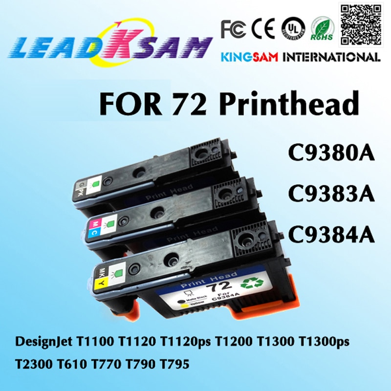 Tương Thích Với Đầu In Hp 72 Hp72 C9380a C9383a C9384a Cho Hp Designjet T1100 T1120 T1120ps T1300ps T2300 T610...