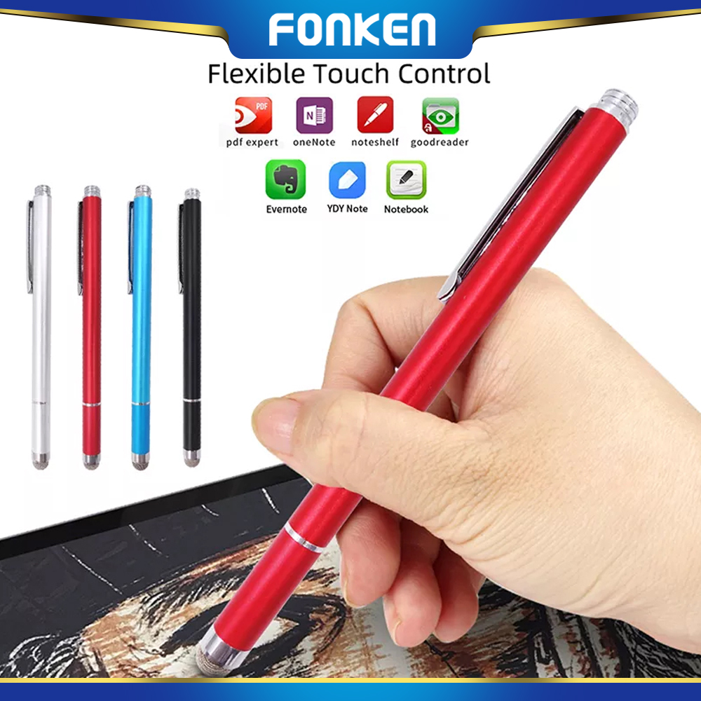 FONKEN Universal 2 In 1 Stylus Pen Capacitive Pencil Multifunction Touch Screen Drawing Pen for Android Ipad Iphone Table