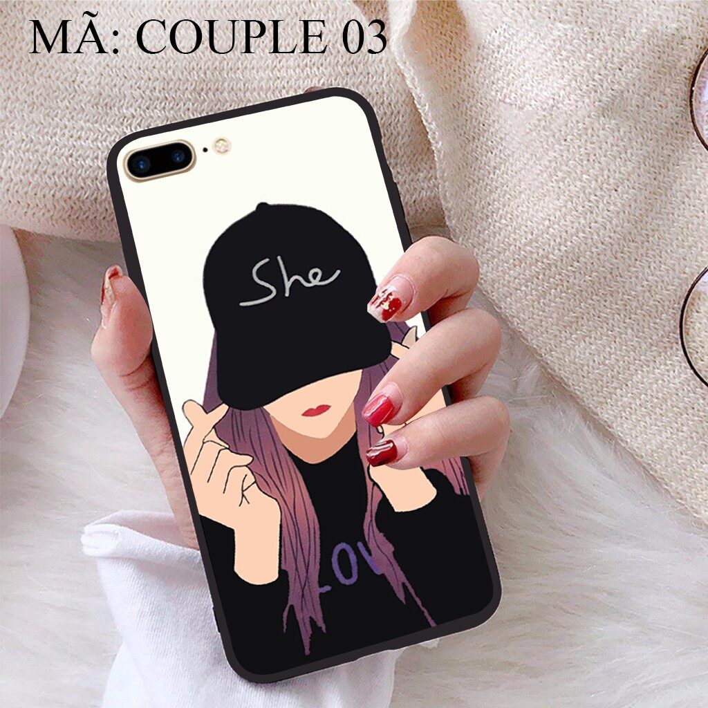 Ốp lưng iPhone 7 Plus viền dẻo TPU BST Ốp cặp
