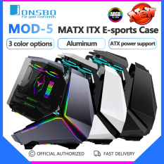 Jonsbo MOD-5 Ốp Thể Thao Điện Tử ATX MATX ITX Khung Làm Mát Bằng Nước Trò Chơi Bằng Thủy Tinh Hình Đặc Biệt 5V ARGB Ruy Băng Đèn Ốp Pc