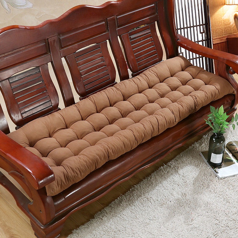 1/2/3 Seater Thickened Solid Color Sofa Cushion Long Mat Single/Three Seat Sofa Folding Recliner Cushion
