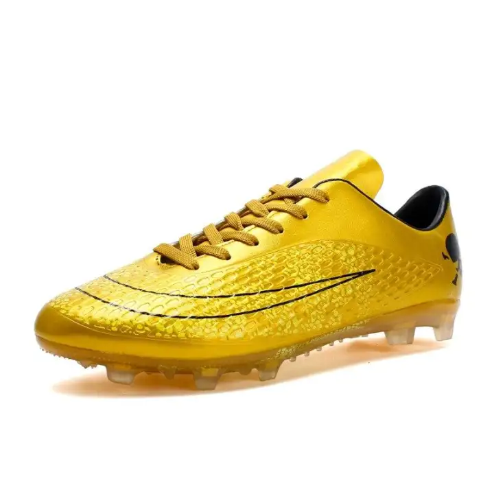boys gold soccer cleats