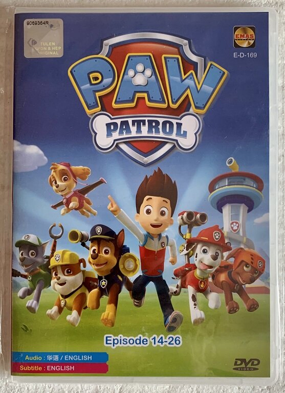 PAW Patrol Season DVD *Chinese/Eng Audio* Kids Cartoon DVD 汪汪