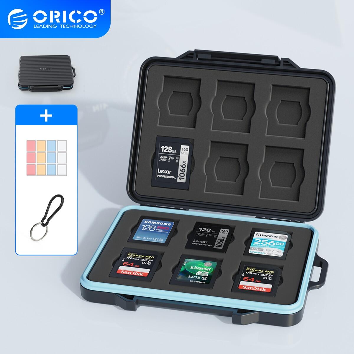 ORICO Memory Card Case Holder 12Slots SD Cards and 12Slots IF Cards