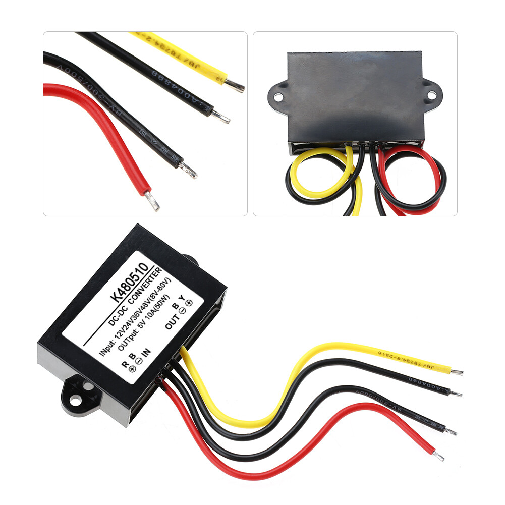 DC-DC 12V/24V/36V/48V to 5V 10A Buck Converter Step Down Power Supply Module
