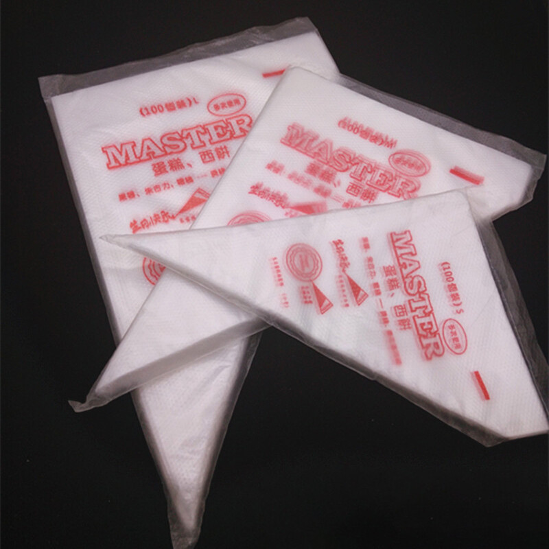 SHOOTHE 10Pcs/Pack Disposable Cake Decorating Bag Kitchen Supplies Plastic DIY Baking Accessories Multi Purpose Pastry Tips Tools Transparent S/M/L