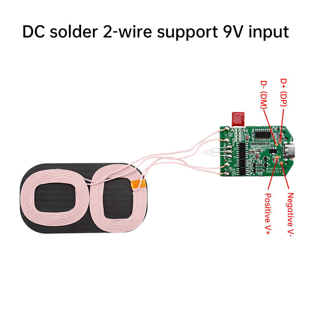 [100% original] Aideepen 15W High Power Wireless Charger Module Wireless Charger Transmitter Module PCBA Board Coil Support PD Fast Charging