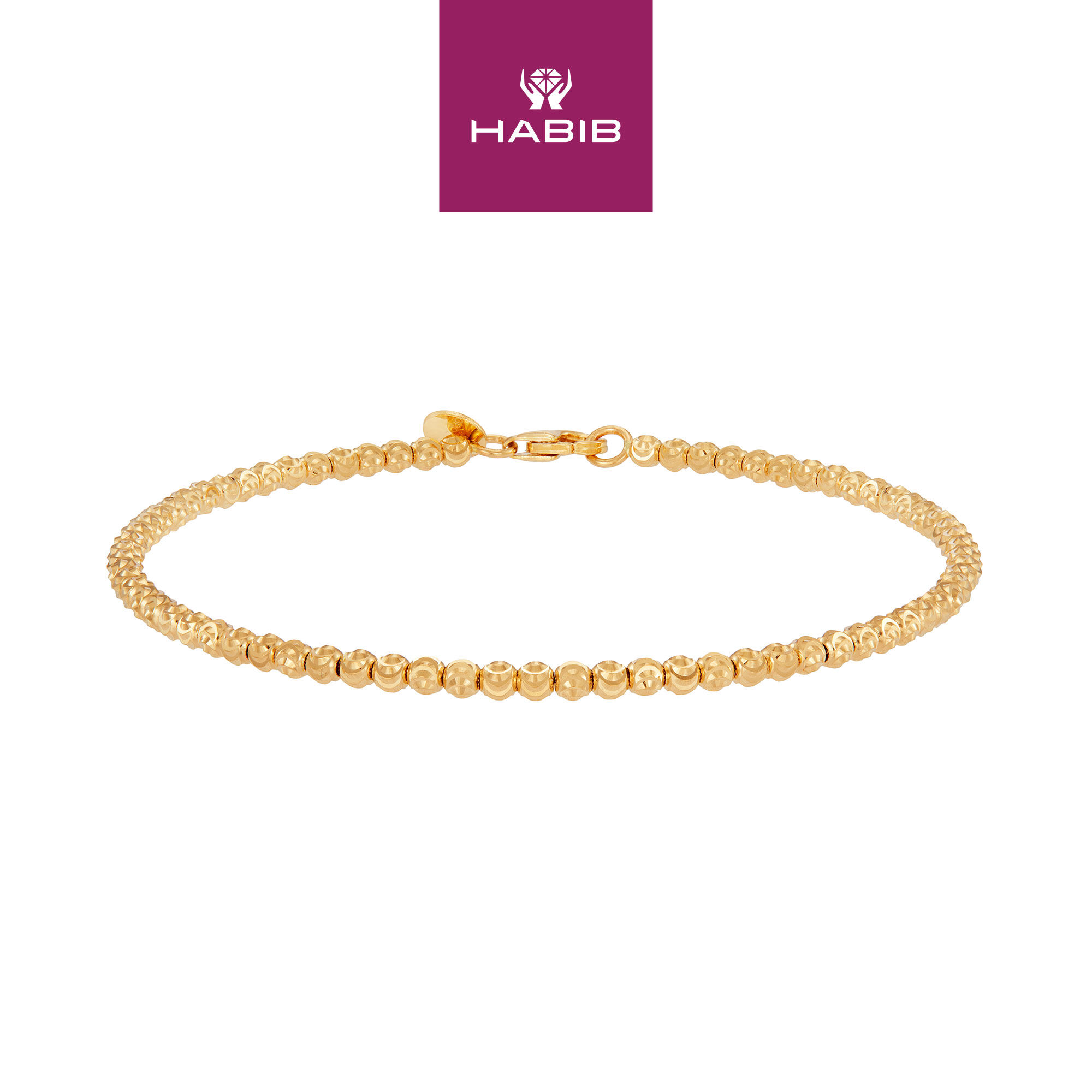 HABIB Oro Italia 916 Yellow Gold Bracelet GW47750923(25Y) Lazada
