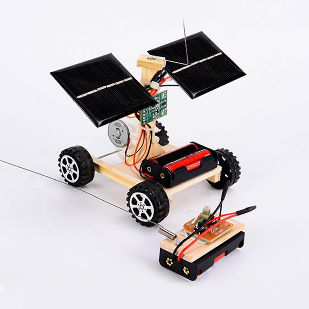 Microgood Tự Làm Năng Lượng Mặt Trời Đua Điều Khiển Từ Xa Xe Hơi Mô Hình Thí Nghiệm Khoa Học Đồ Chơi Lắp Ráp Trẻ Em Đồ Chơi