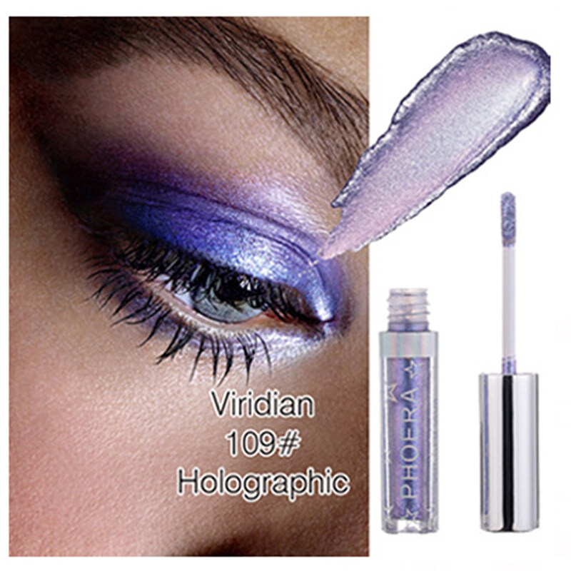 【Ready Stock】【balans】【cod】 (Phoera) 1 PC 15 Màu Sắc Lấp Lảnh Chất Lỏng Eyeshadow Kim Loại Kim Cương Ngọc Trai Chảy Nước Eyeshadow Lấp Lánh Bên Rạng Rỡ Thời Trang Mắt Makeu