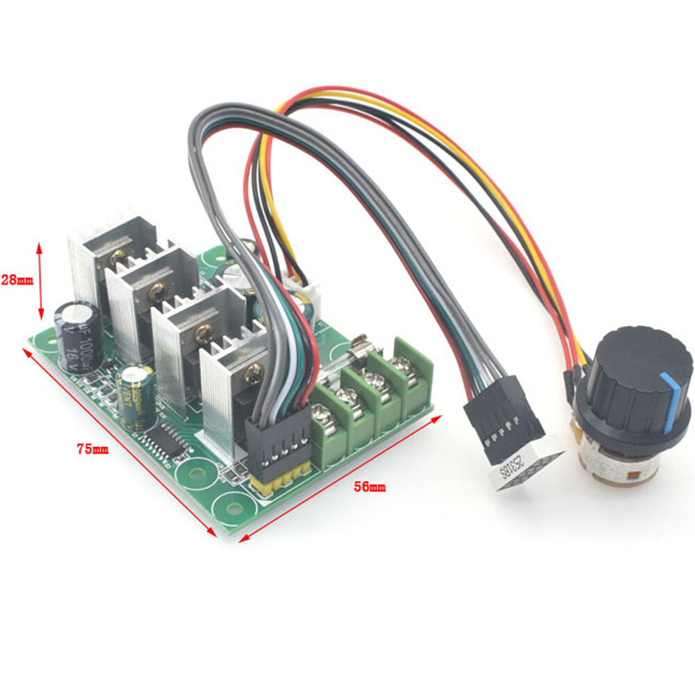 DC 6-60V 30A DC Motor Speed Controller 0~100% Motor Speed Adjustable Regulator Digital Motor Speed Control Board 15KHZ Governer