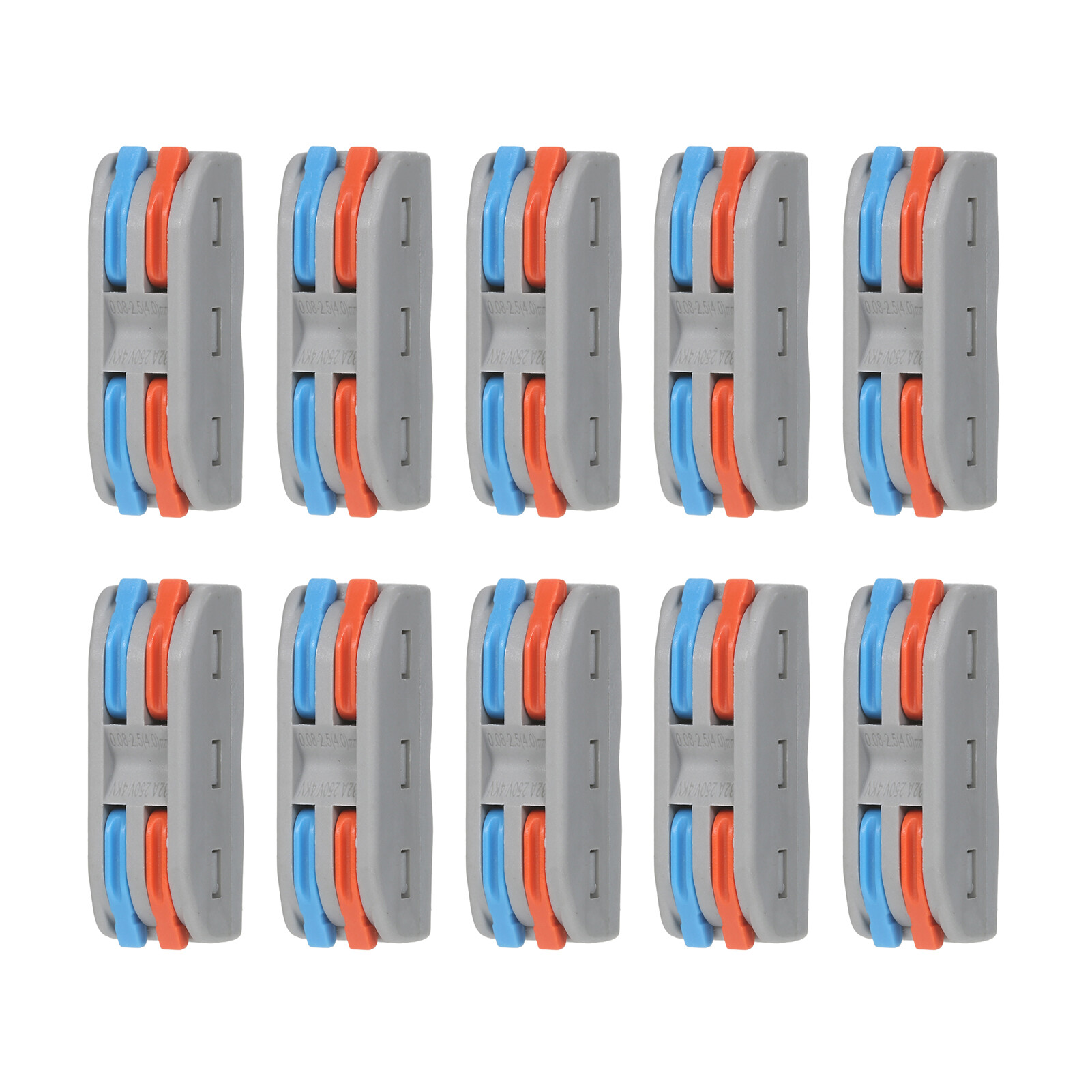 KKmoon 10pcs Wire Connectors Compact Splicing Connectors Cable Connector Set Lever Lock Connectors Universal Wiring Cable Connector Fast Push-in Conductor Terminals