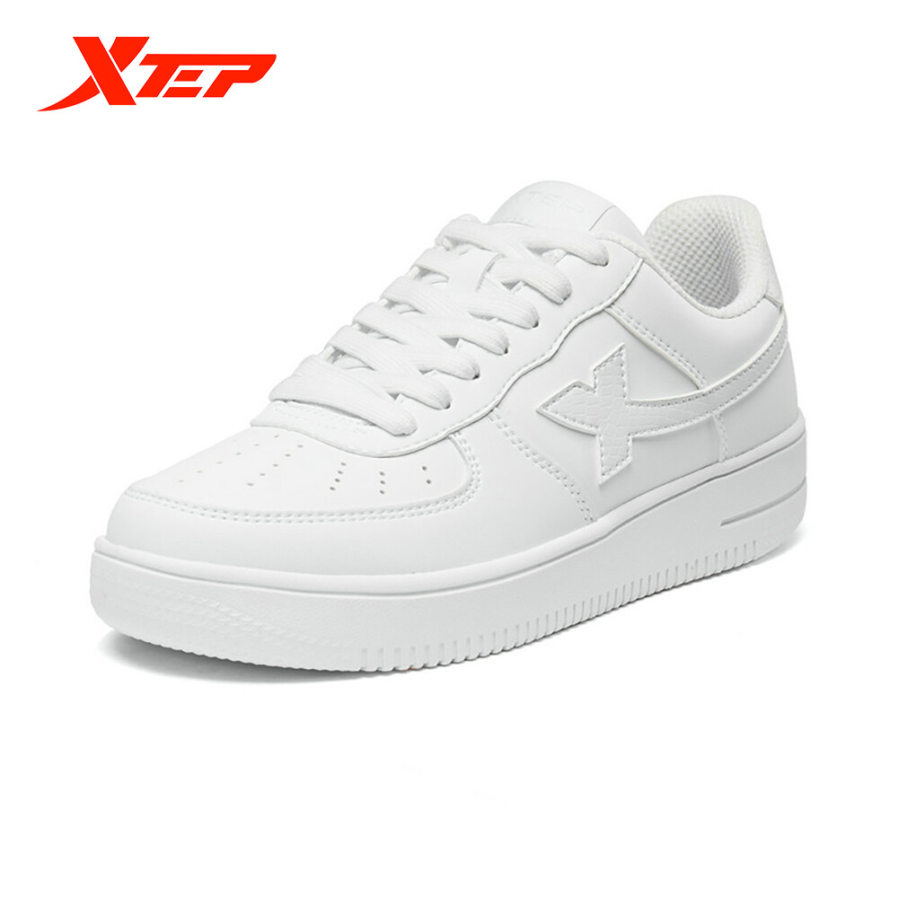 Xtep women's skateboard shoes air force fashion casual breathable all-match shoes 881218319851