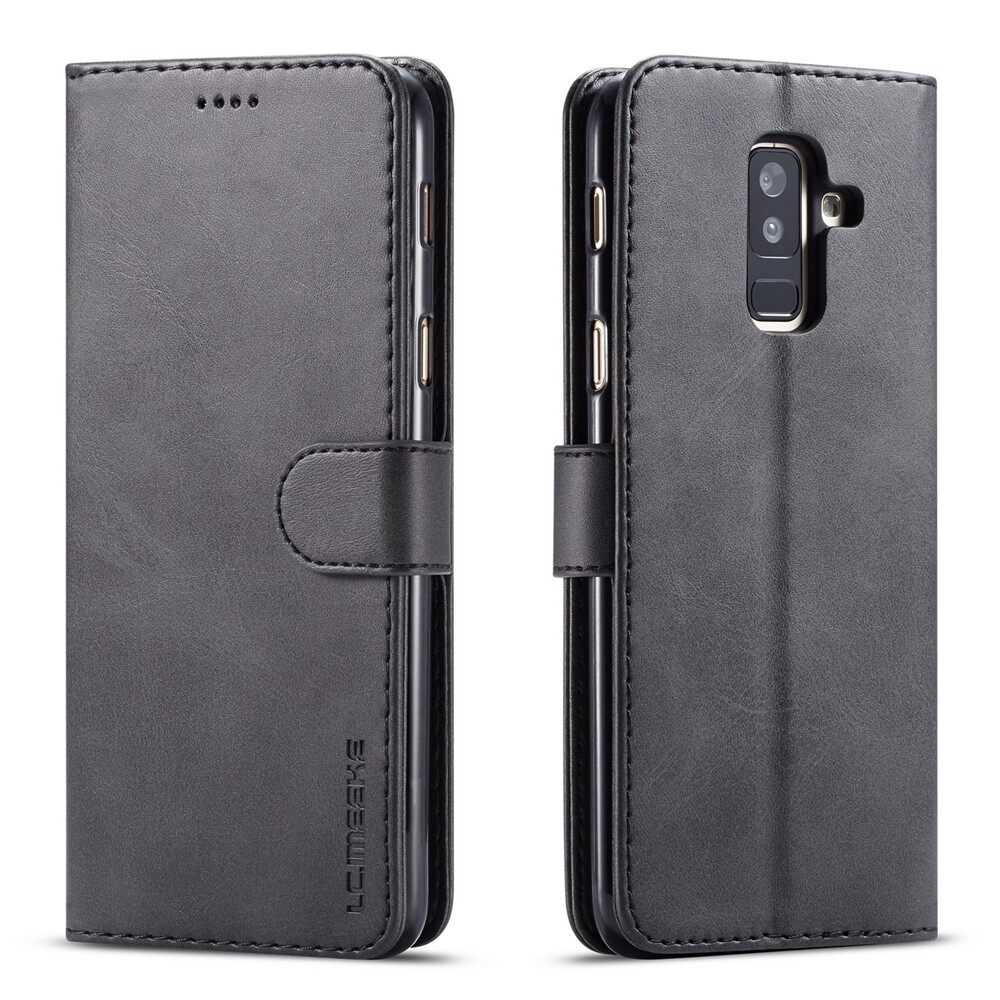 For Samsung A6 2018 & A6 Plus 2018 Leather Case With Stand Holder Card Slots Flip Cover Dirt Resistant Phone Cases