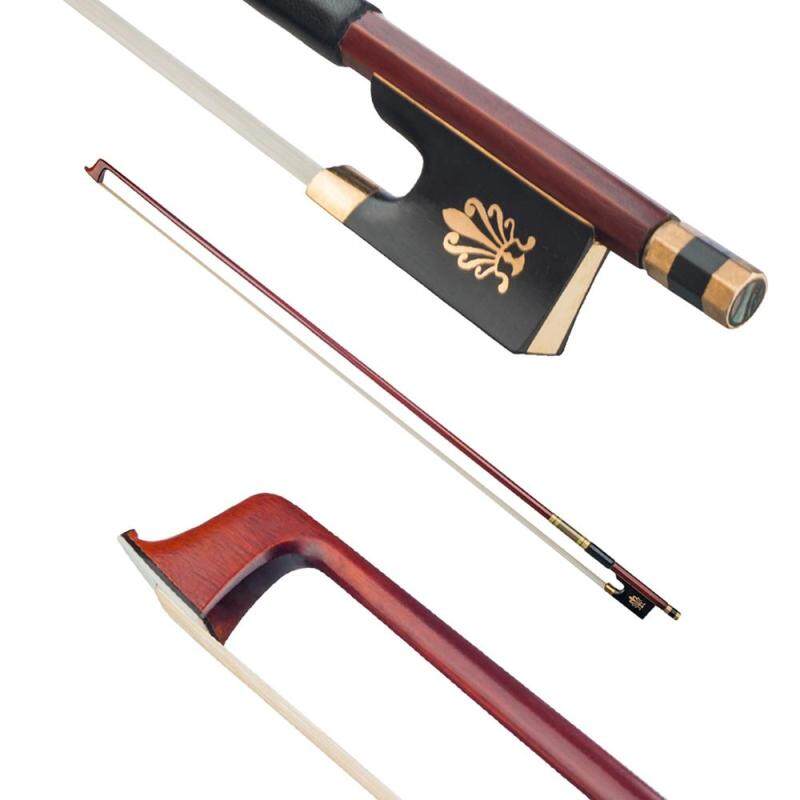 Solid Brazilwood 4/4 Full Size Violin Fiddle Bow Well Balanced Circle Style Ebony Frog Malaysia