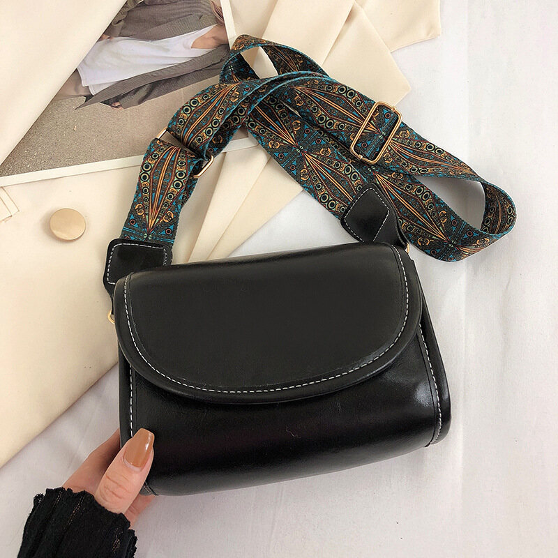 NALLCHEER Fashion simple one shoulder bag female style crossbody bag small square bag western style female bag