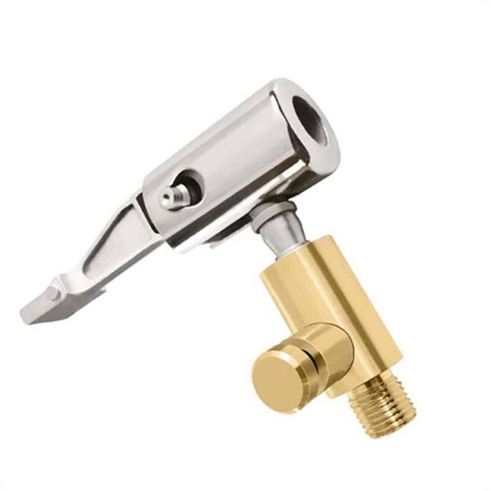 FSFDS Copper Tyre Valve Adapter Auto Parts Compressor Inflator Pump Valve Connector Inflatable Pump Valve Car Tire Air Chuck Car Tire Inflatable Air Pump