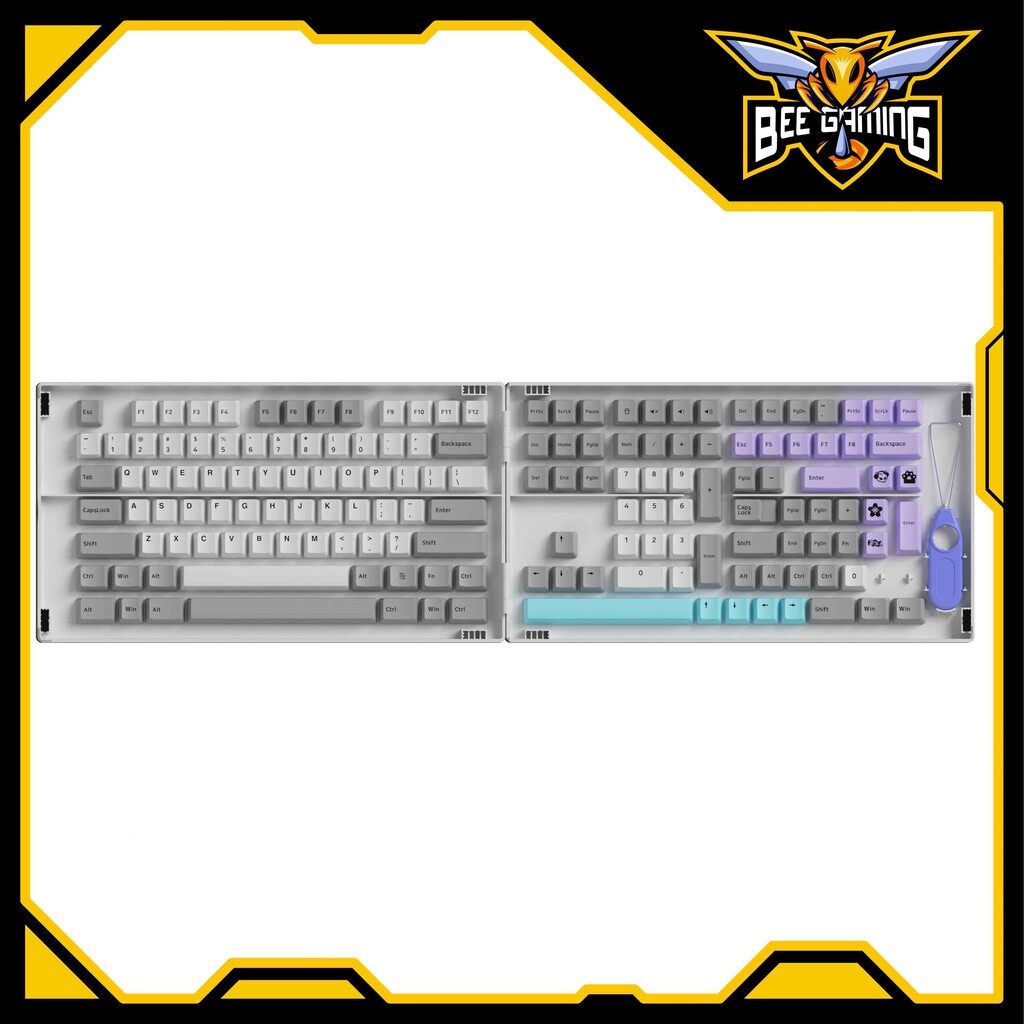 Keycap AKKO Silent (PBT Double-Shot, Cherry profile, 177 nút)