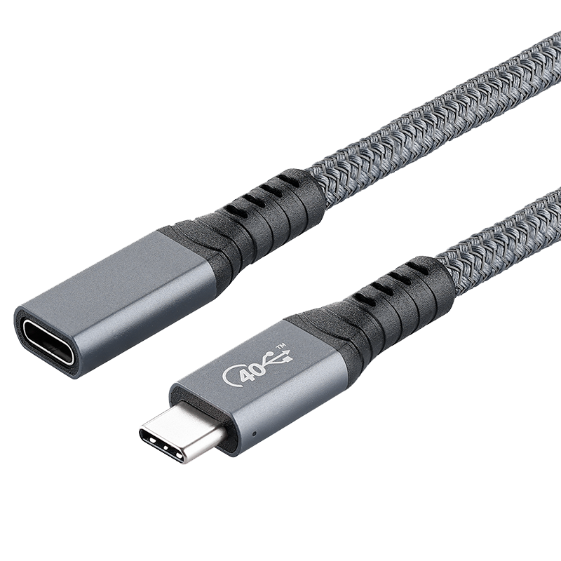 Ecily Thunderbolt 4 USB C Cáp nối usb4 mở rộng 40gbps Cáp dữ liệu 8K 60Hz PD 5A/100W Type-C dây Cáp truyền dữ liệu cho MacBook Pro