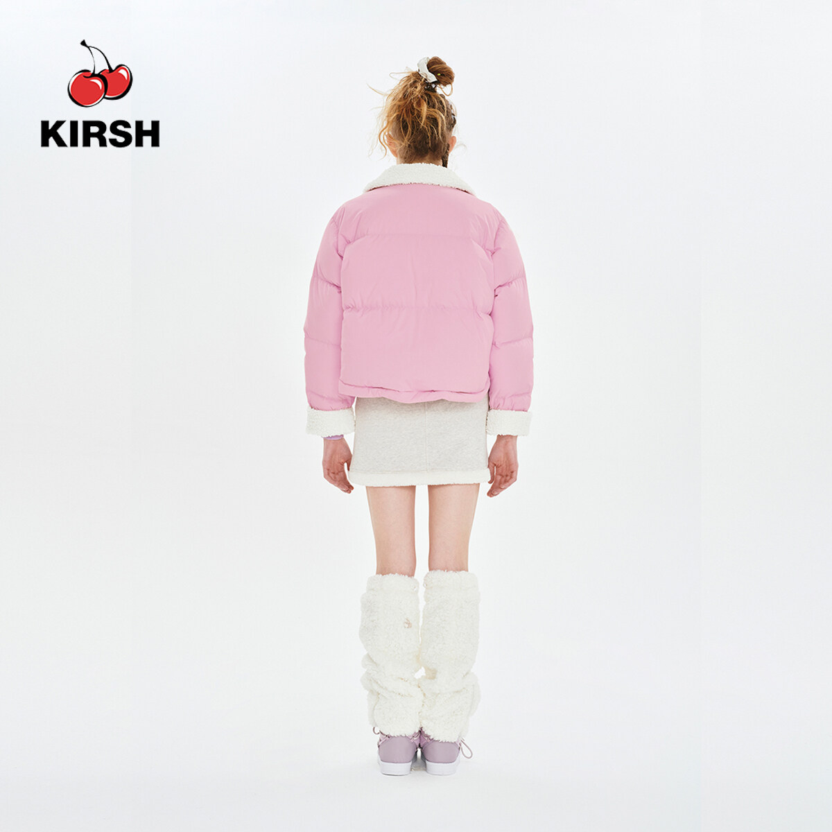 KIRSH] CHERRY FUR SHORT DOWN JUMPER | 23AW WINTER | Lazada