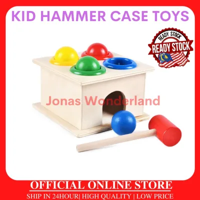 BABY KIDS WOOD HAMMER HIT CASE WITH COLOR BALL EARLY LEARNING EDUCATIONAL TOY EDUCATIONAL TOYS
