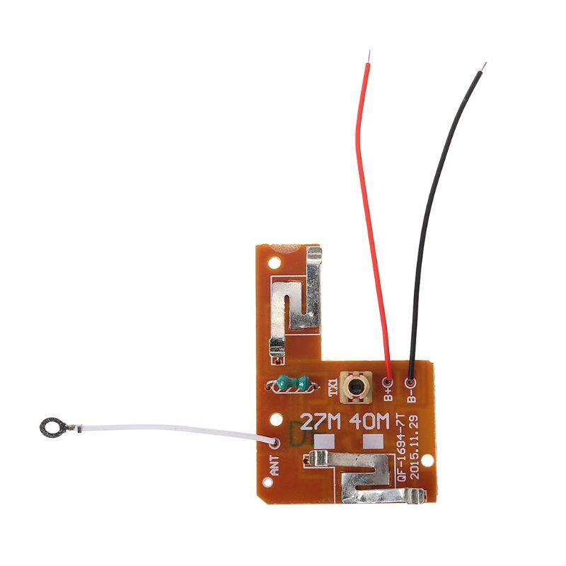4CH RC Điều Khiển Từ Xa 27MHz Mạch PCB Transmitter Và Receiver Board Với Antenna Đài Phát Thanh Hệ Thống Cho Xe Tải Đồ Chơi