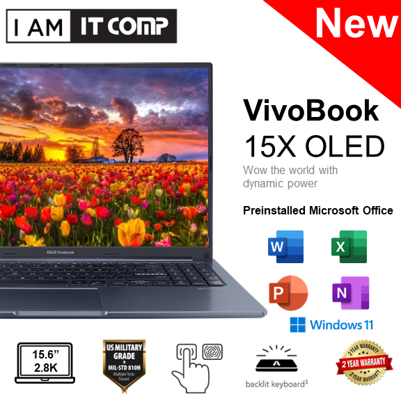 ASUS VIVOBOOK 15X OLED (M1503QA) Ryzen 5 5600H, 7 5800H/8GB/512GB SSD ...
