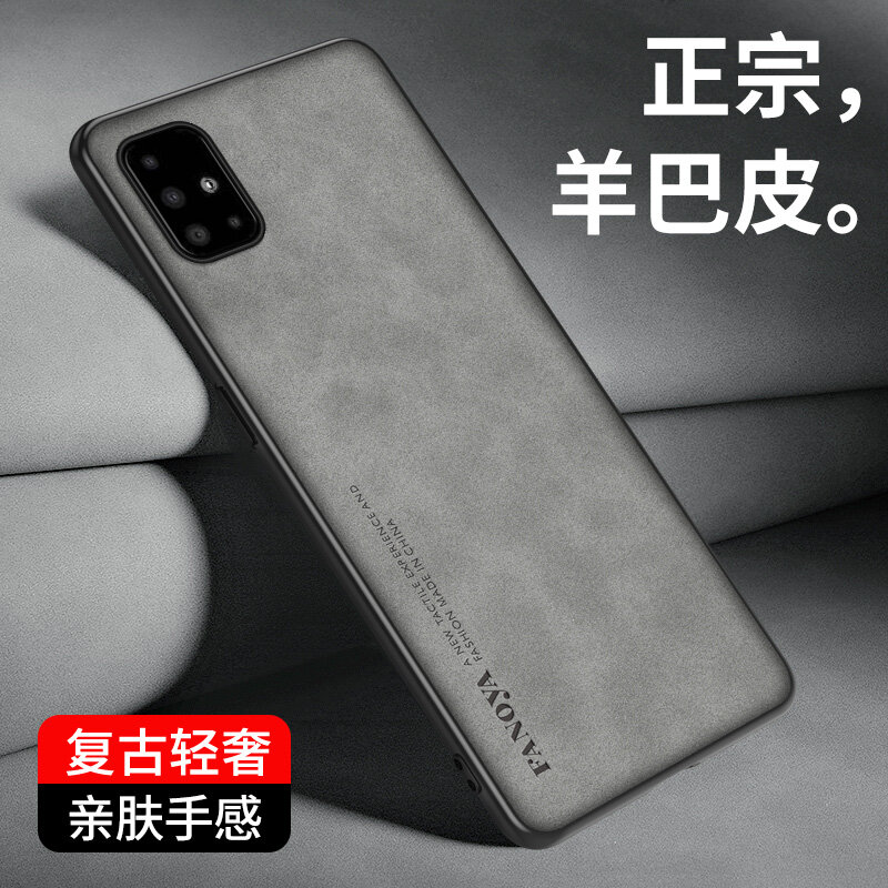 Leather Luxury Case for Samsung Galaxy Note 10 Lite Note 10Lite Armor Shockproof Soft Silicone Edges Hard Back Protective Phone Cover