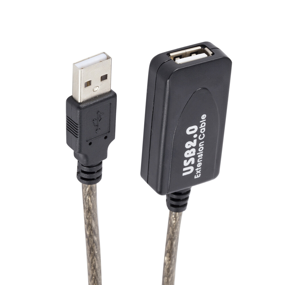 5/10/15/20m usb 2.0 extension cable male to female active repeater wireless network card extender cable cord usb adapter