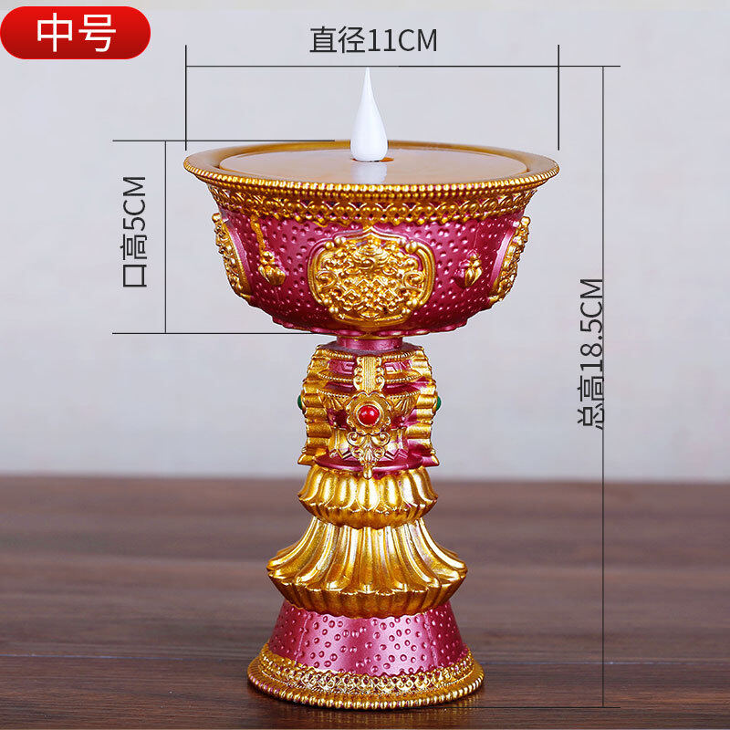High-quality đèn bơ sạc được tây tạng nepal điện tử đèn lồng led cho đức phật đèn nến trước phật gia dụng không khói đồ trang trí đền phật phật