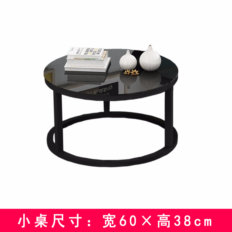 Nordic Coffee Table Simple Modern Small Apartment Tempered Glass Coffee Table Living Room Sofa Edge Small Round Table Mobile Small Coffee Table Lazada Singapore