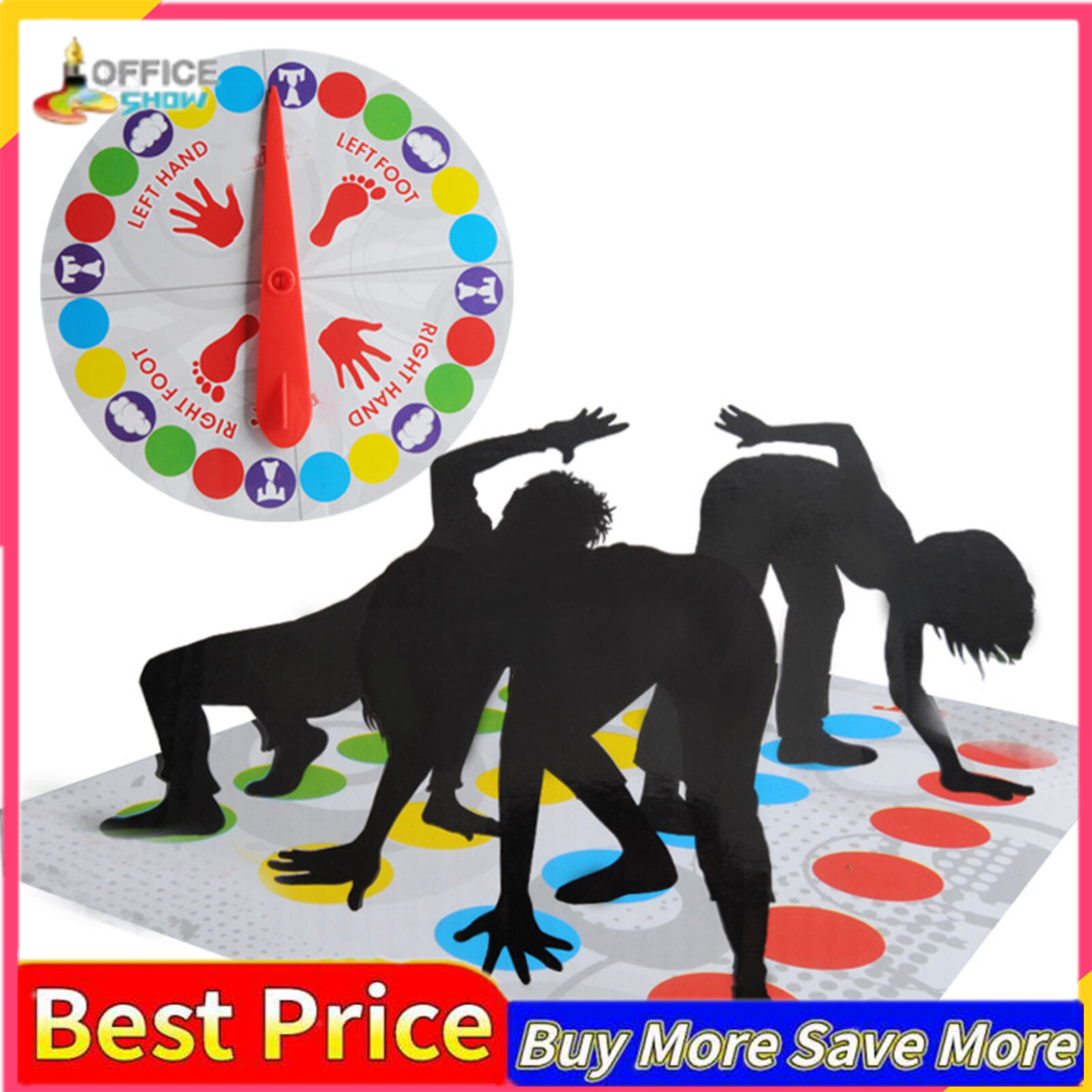 Game Classic Family Moves Board Game Parent-child Interactive Floor Game Birthday Party Games for Indoor and Outdoor Age 6+